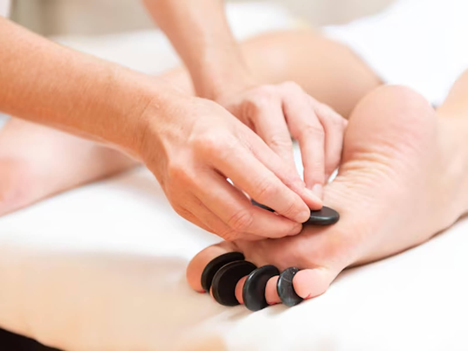 Hot Stone Foot Massage